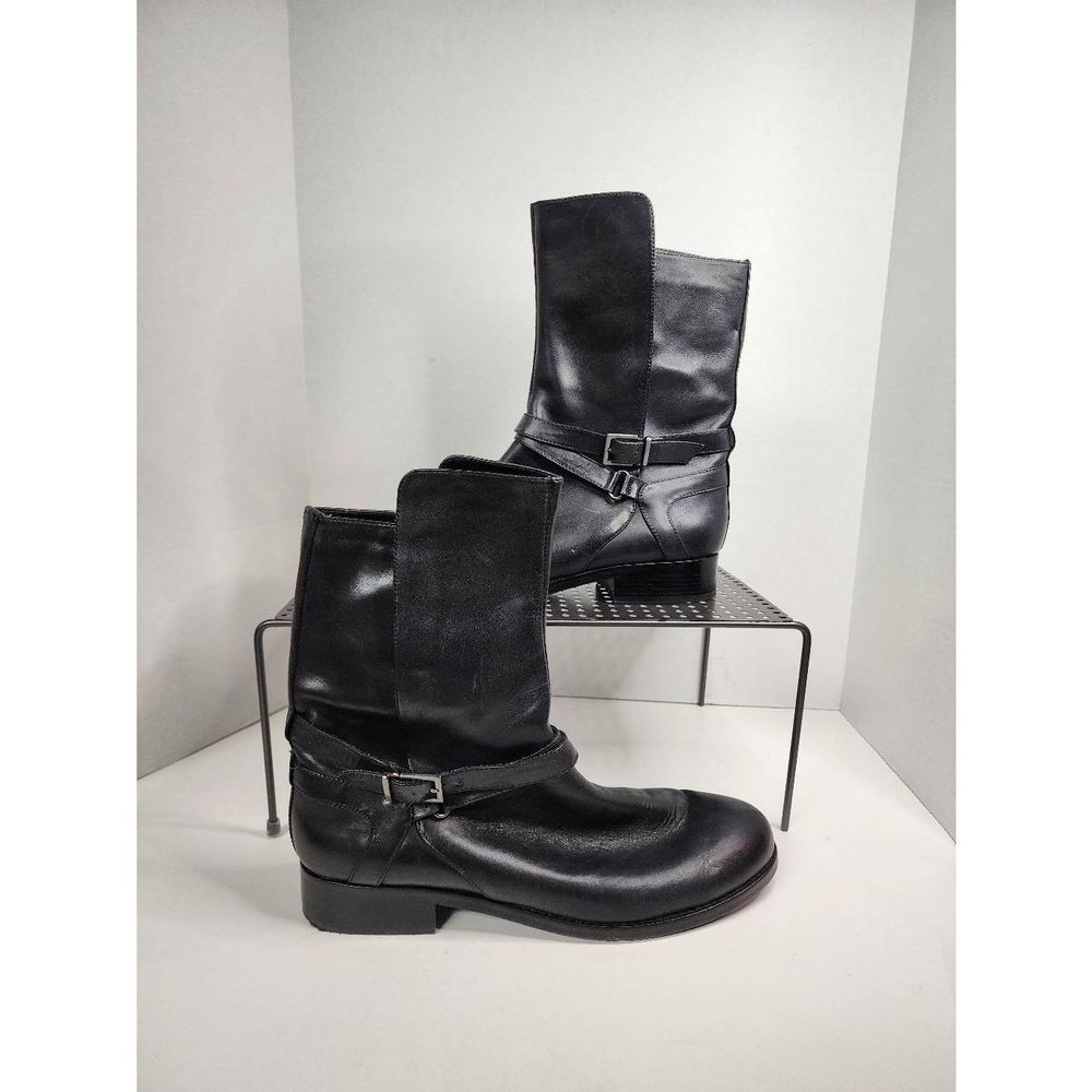 Umberto Raffini Black Leather Boots sz 41